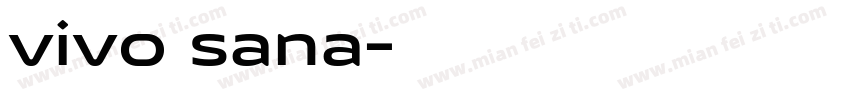 vivo sana字体转换